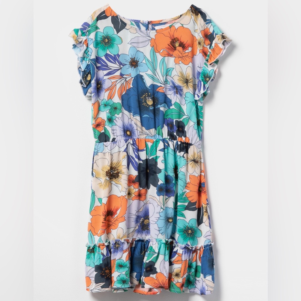 O’Neil Floral Print Ruffle Dress